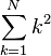 pagecolor{White} sum_{k=1}^N k^2